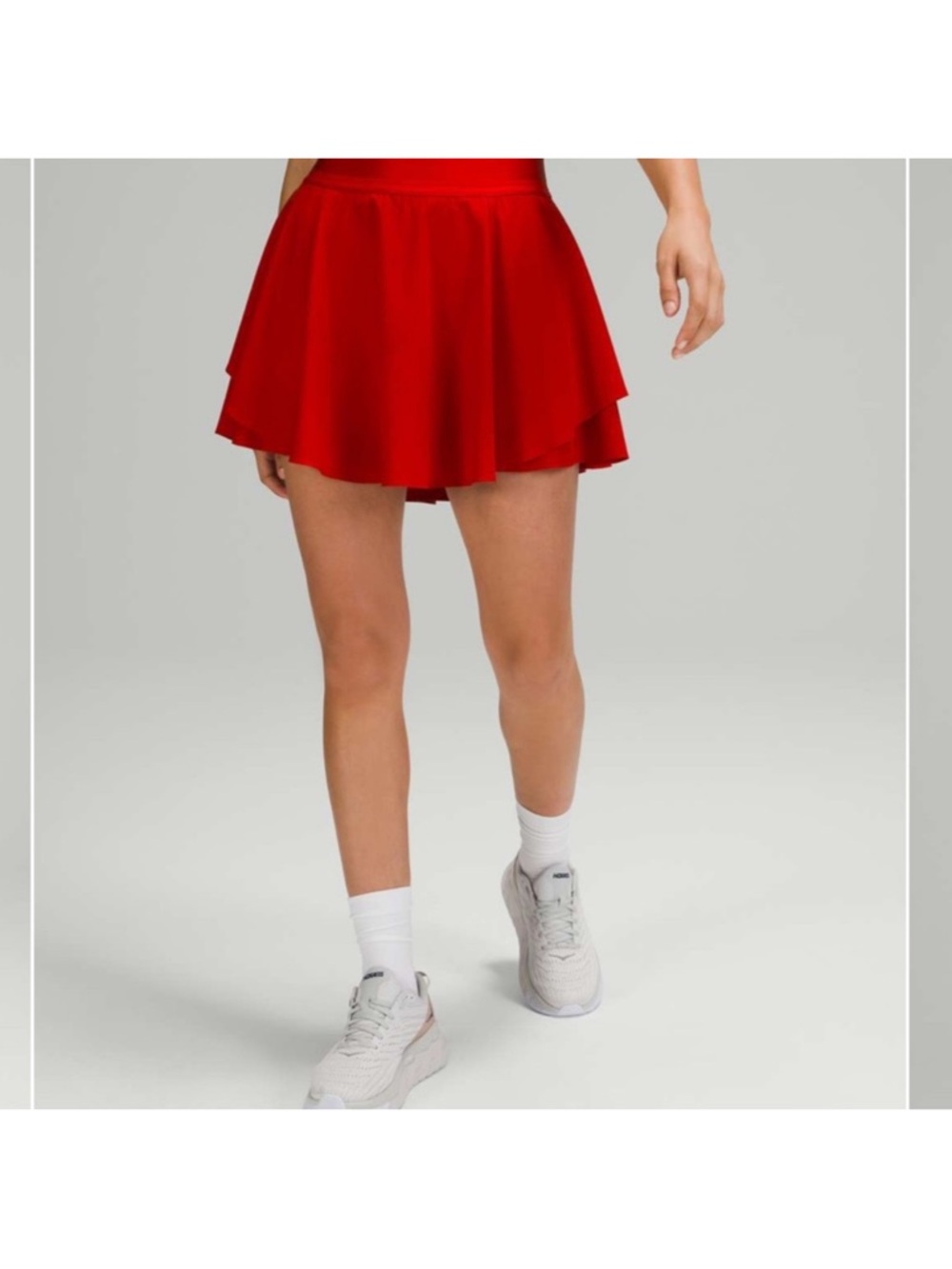 lululemon athletica court rival discontinued Red Layered Mini Skirt skort